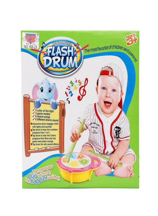 ANG� Flash Drum with 3D Multi Colour Light and Music for Kids - Image 5